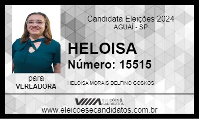 Candidato HELOISA 2024 - AGUAÍ - Eleições