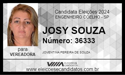 Candidato JOSY SOUZA 2024 - ENGENHEIRO COELHO - Eleições