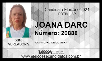 Candidato JOANA DARC 2024 - POTIM - Eleições