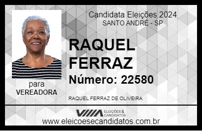 Candidato RAQUEL FERRAZ 2024 - SANTO ANDRÉ - Eleições