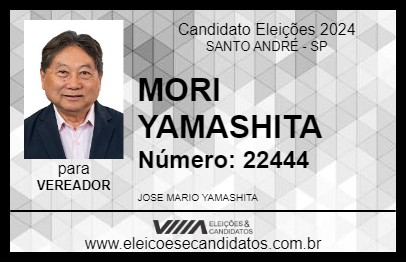 Candidato MORI YAMASHITA 2024 - SANTO ANDRÉ - Eleições