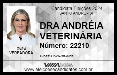 Candidato DRA ANDRÉIA VETERINÁRIA 2024 - SANTO ANDRÉ - Eleições