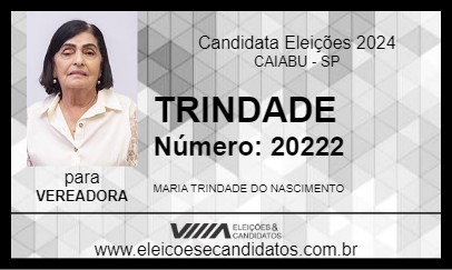 Candidato TRINDADE 2024 - CAIABU - Eleições