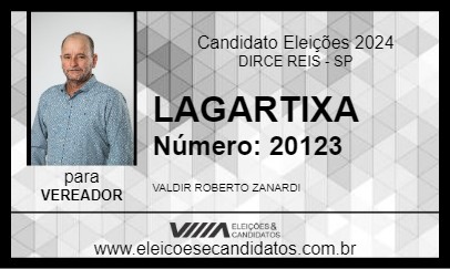 Candidato LAGARTIXA 2024 - DIRCE REIS - Eleições