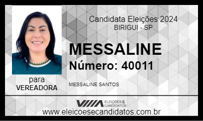 Candidato MESSALINE 2024 - BIRIGUI - Eleições