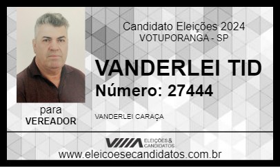 Candidato VANDERLEI TID 2024 - VOTUPORANGA - Eleições