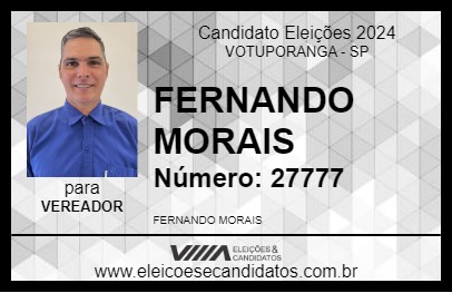 Candidato FERNANDO MORAIS 2024 - VOTUPORANGA - Eleições