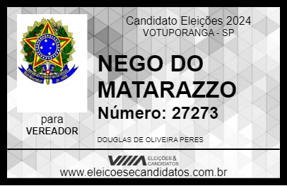 Candidato DOUGLAS SEGURANÇA 2024 - VOTUPORANGA - Eleições