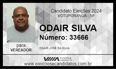 Candidato ODAIR SILVA 2024 - VOTUPORANGA - Eleições