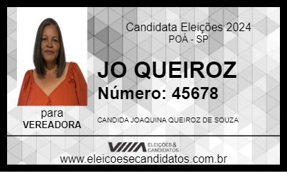 Candidato JO QUEIROZ 2024 - POÁ - Eleições