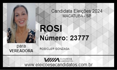 Candidato ROSI 2024 - MACATUBA - Eleições