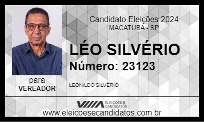 Candidato LÉO SILVÉRIO 2024 - MACATUBA - Eleições