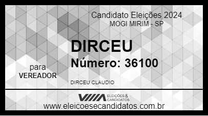 Candidato DIRCEU 2024 - MOGI MIRIM - Eleições