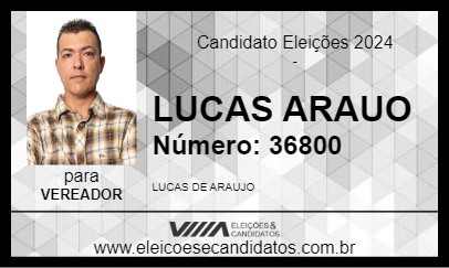 Candidato LUCAS ARAUO 2024 - MOGI MIRIM - Eleições