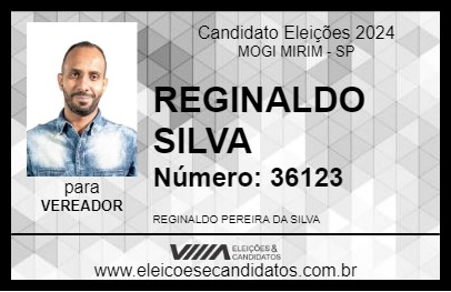 Candidato REGINALDO SILVA 2024 - MOGI MIRIM - Eleições