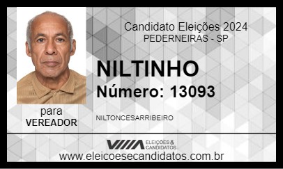 Candidato NILTINHO 2024 - PEDERNEIRAS - Eleições