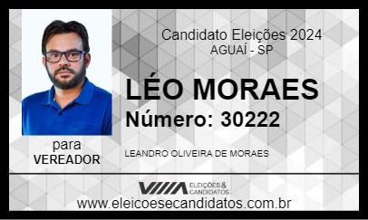 Candidato LÉO MORAES 2024 - AGUAÍ - Eleições