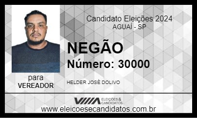 Candidato NEGÃO 2024 - AGUAÍ - Eleições