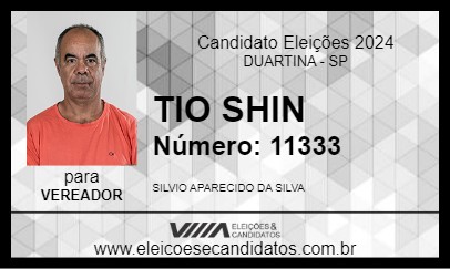 Candidato TIO SHIN 2024 - DUARTINA - Eleições