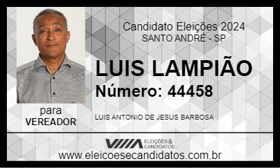 Candidato LUIS LAMPIÃO 2024 - SANTO ANDRÉ - Eleições