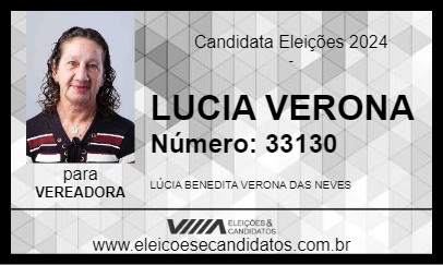 Candidato LUCIA VERONA 2024 - BOM JESUS DOS PERDÕES - Eleições