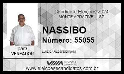 Candidato NASSIBO 2024 - MONTE APRAZÍVEL - Eleições