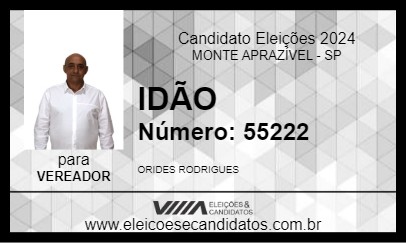 Candidato IDÃO 2024 - MONTE APRAZÍVEL - Eleições