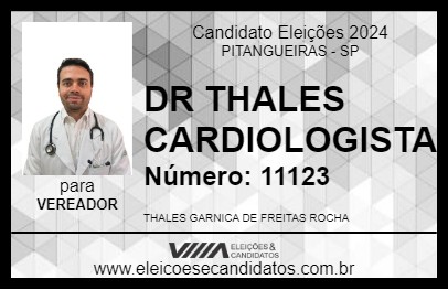 Candidato DR THALES CARDIOLOGISTA 2024 - PITANGUEIRAS - Eleições