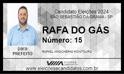 Candidato RAFA DO GÁS 2024 - SÃO SEBASTIÃO DA GRAMA - Eleições