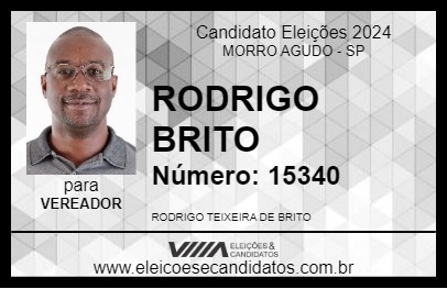 Candidato RODRIGO BRITO 2024 - MORRO AGUDO - Eleições