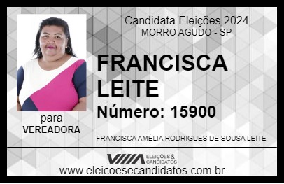 Candidato FRANCISCA LEITE 2024 - MORRO AGUDO - Eleições