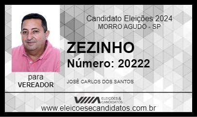 Candidato ZEZINHO 2024 - MORRO AGUDO - Eleições