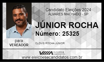 Candidato JÚNIOR ROCHA 2024 - ÁLVARES MACHADO - Eleições