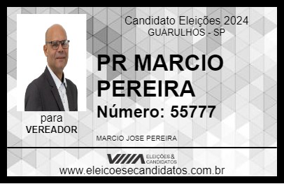 Candidato PR MARCIO PEREIRA 2024 - GUARULHOS - Eleições