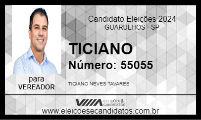 Candidato TICIANO 2024 - GUARULHOS - Eleições