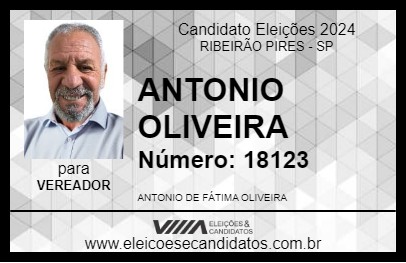 Candidato ANTONIO OLIVEIRA 2024 - RIBEIRÃO PIRES - Eleições