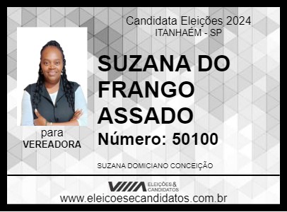 Candidato SUZANA DO FRANGO ASSADO 2024 - ITANHAÉM - Eleições