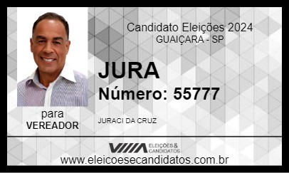 Candidato JURA 2024 - GUAIÇARA - Eleições