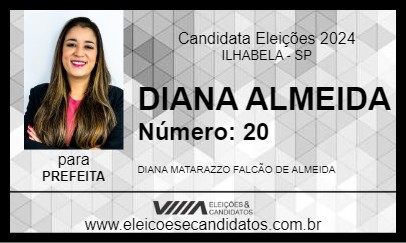 Candidato DIANA ALMEIDA 2024 - ILHABELA - Eleições