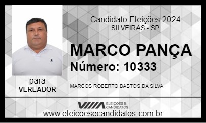 Candidato MARCO PANÇA 2024 - SILVEIRAS - Eleições