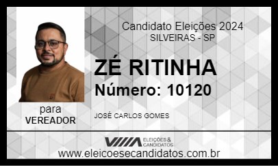 Candidato ZÉ RITINHA 2024 - SILVEIRAS - Eleições