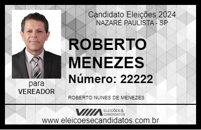 Candidato DR ROBERTO 2024 - NAZARÉ PAULISTA - Eleições