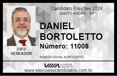 Candidato DANIEL BORTOLETTO 2024 - SANTO ANDRÉ - Eleições