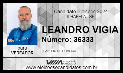 Candidato LEANDRO VIGIA 2024 - ILHABELA - Eleições