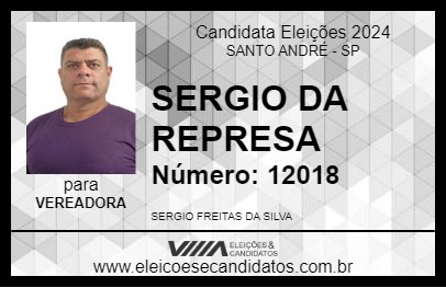 Candidato SERGIO DA REPRESA 2024 - SANTO ANDRÉ - Eleições