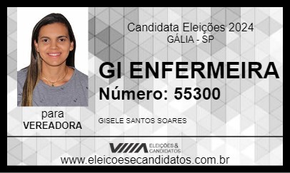 Candidato GI ENFERMEIRA 2024 - GÁLIA - Eleições