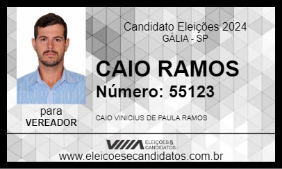 Candidato CAIO RAMOS 2024 - GÁLIA - Eleições