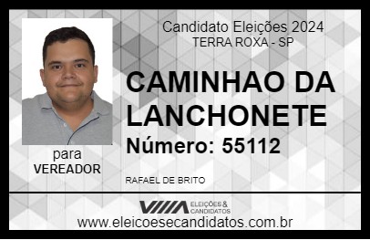 Candidato CAMINHAO DA LANCHONETE 2024 - TERRA ROXA - Eleições