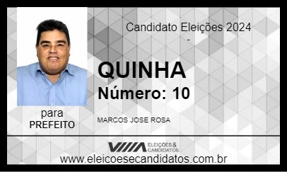 Candidato QUINHA 2024 - IARAS - Eleições