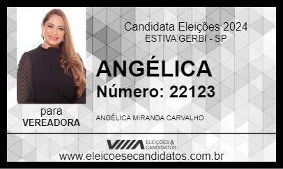 Candidato ANGÉLICA 2024 - ESTIVA GERBI - Eleições